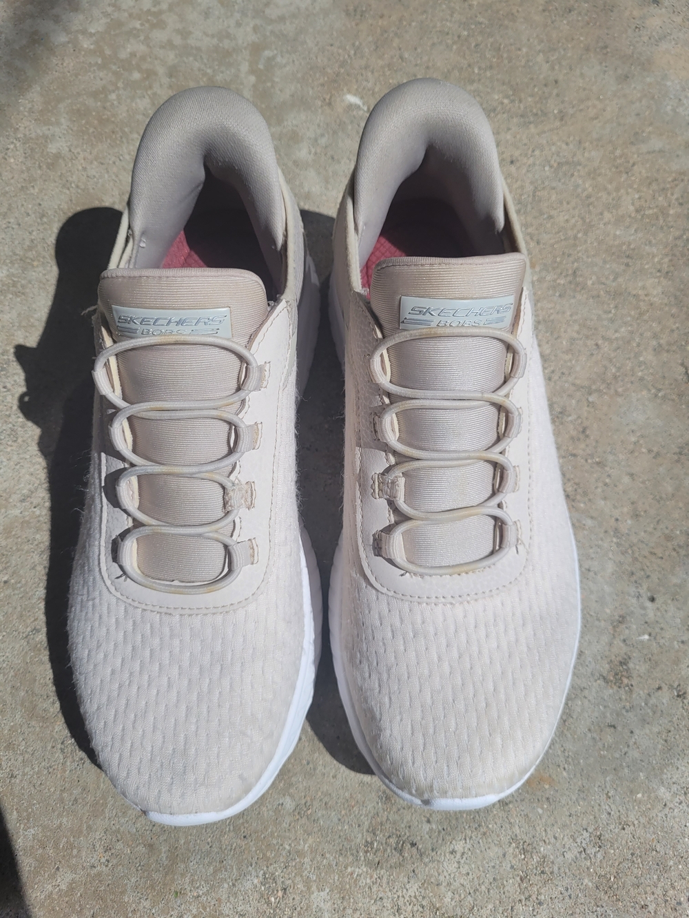 Skechers Bobs Slip-Ins: Squad Chaos-In Color (Women's) OFF WHITE